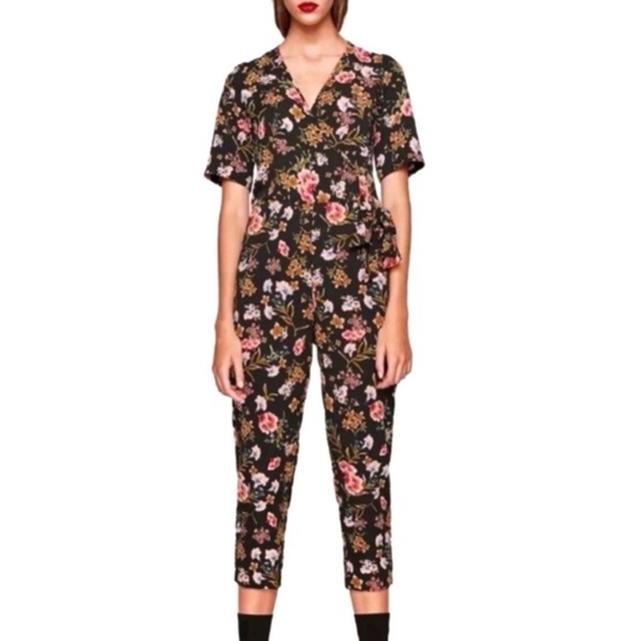 Zara Pants - Zara Trafaluc Collection Floral Jumpsuit Medium
